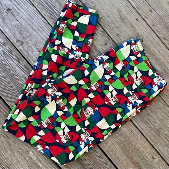 LuLaRoe Pants - NWOT TC2 Leggings {LuLaRoe} Santa Christmas